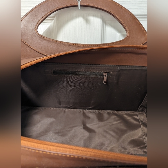 Large Rounded Handbag | Le Sac | Two Toned Rattan - Picture 6 of 10